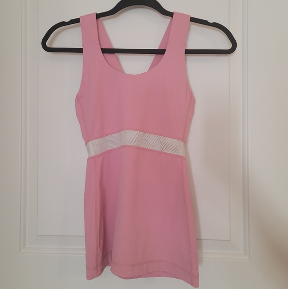 Lululemon pink cross racer back tank top size 4 - Picture 2 of 9